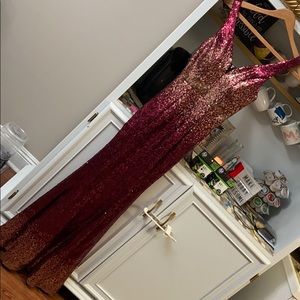 Crystal doll sequin gown size 5